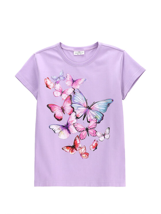 Coccodrillo Coccodrillo Marškinėliai WC5143201VGD Violetinė Regular Fit