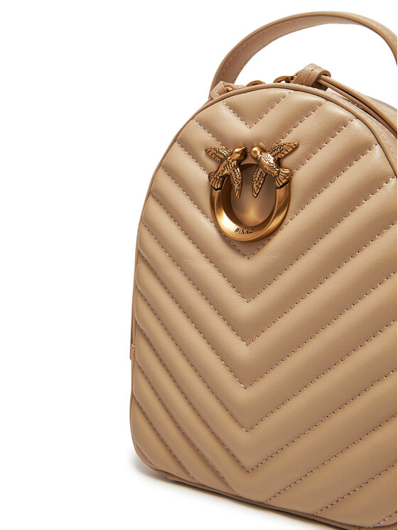 PINKO PINKO Seljakott Love Click Mini Backpack PE 25 PLTT 103614 A1J2 Beež