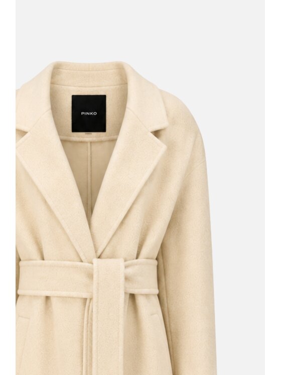 PINKO PINKO Płaszcz zimowy Casella cappoto Żółty Oversize