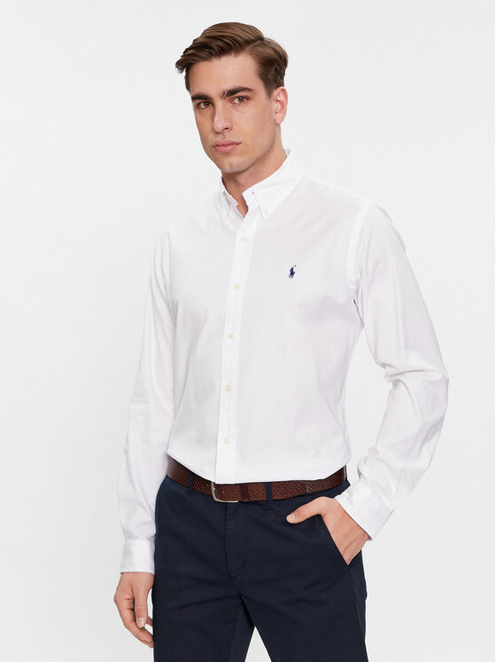 Polo Ralph Lauren Polo Ralph Lauren Cămașă 710829480002 Alb Custom Fit