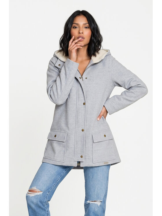 FIGL FIGL Zimné bundy M1348 Sivá Regular Fit