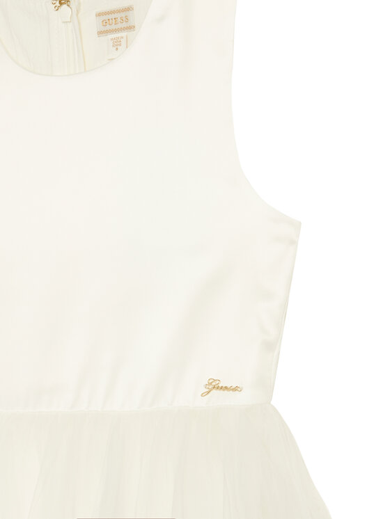 Guess Guess Elegantna obleka J6RK34 WM330 Bela Regular Fit