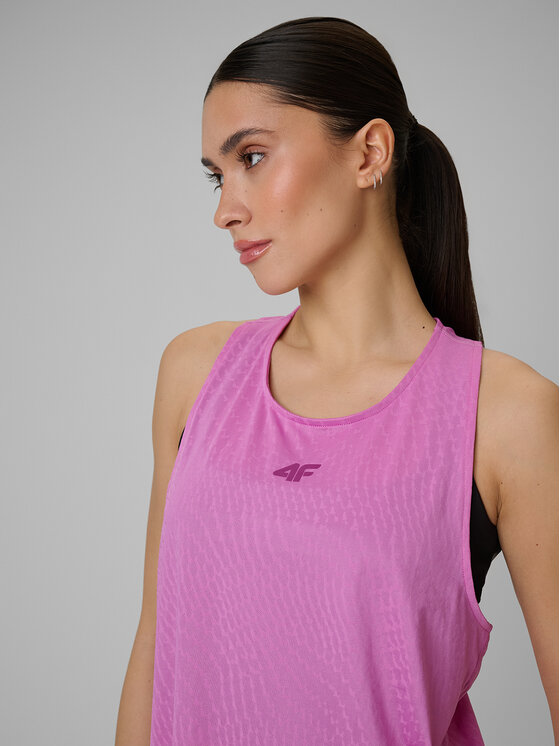 4F 4F Koszulka techniczna SOLAR PUNK Różowy Loose Fit