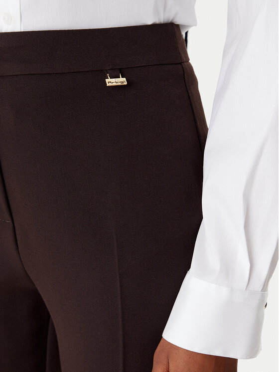 ARTIGLI ARTIGLI Medžiaginės kelnės ACPA003191 Ruda Regular Fit