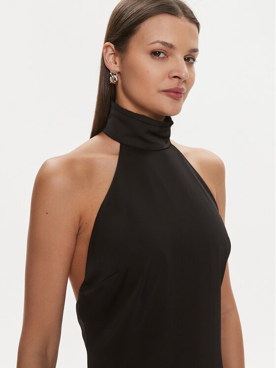 KARL LAGERFELD KARL LAGERFELD Kokteilinė suknelė 240W1307 Juoda Slim Fit