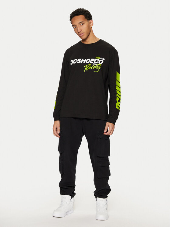 DC Shoes DC Shoes Longsleeve Shoe Co Racing ADYZT05405 Μαύρο Standard Fit