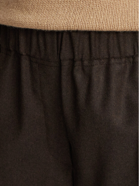 Weekend Max Mara Weekend Max Mara Hlače iz tkanine Hateley 2625136042 Rjava Regular Fit