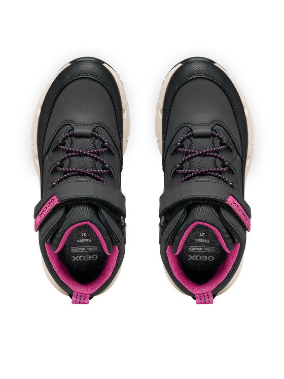 Geox Geox Trzewiki J Flexyper Plus Girl B Abx J66NGD 0MEFU C0922 M Czarny