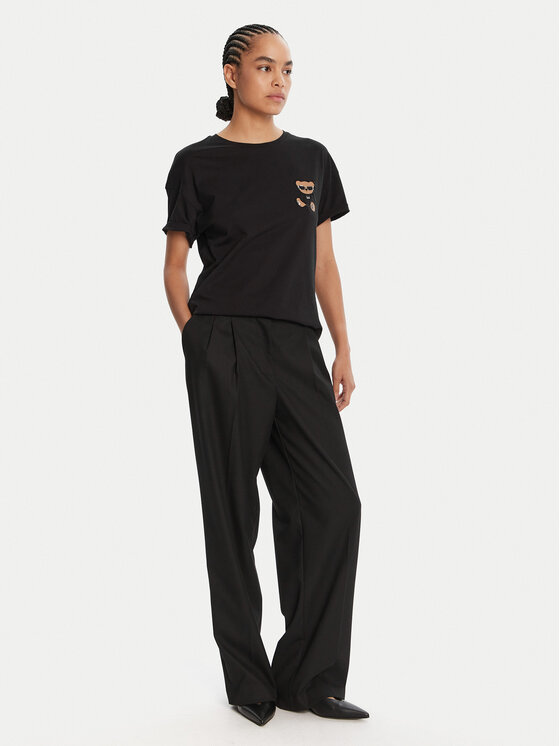 Liu Jo Liu Jo Marškinėliai MF5416 JS923 Juoda Regular Fit