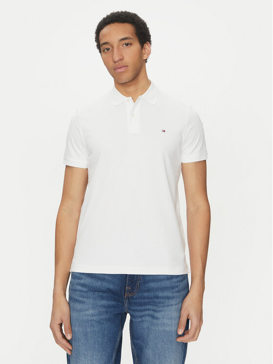 Tommy Hilfiger Polo Essential MW0MW35585 Λευκό Regular Fit