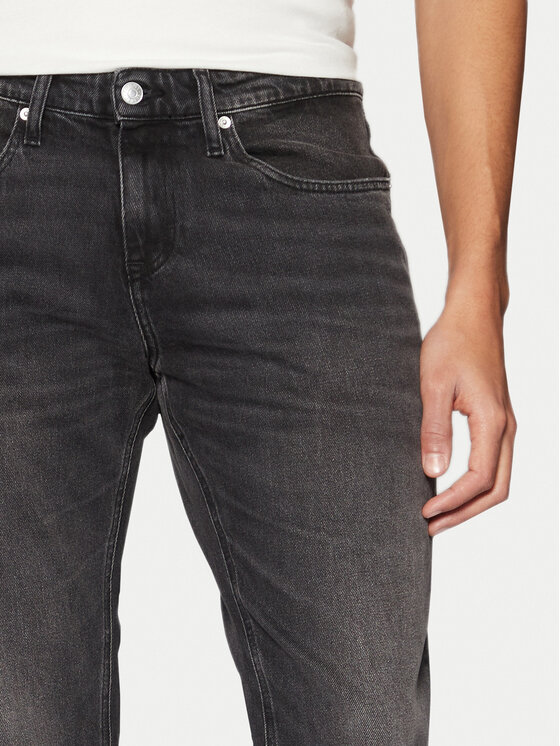 Tommy Jeans Tommy Jeans Blugi Scanton DM0DM20557 Negru Slim Fit
