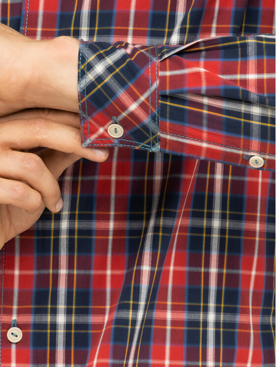 Napapijri Napapijri Camicia Goayo N0YITV1 Rosso Regular Fit