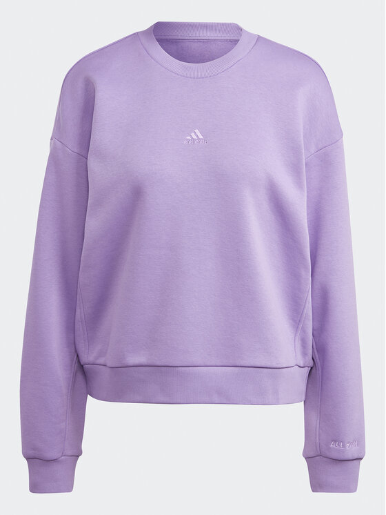 adidas adidas Pluus ALL SZN Fleece Sweatshirt IC6450 Lilla Loose Fit
