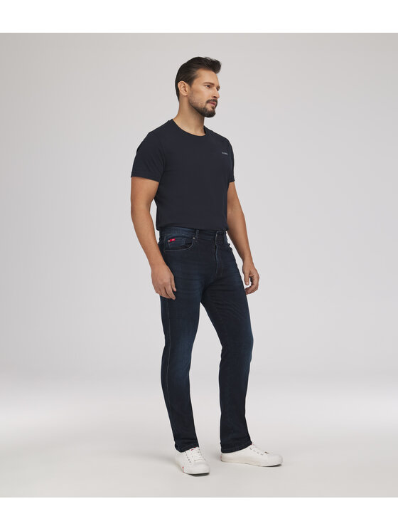 Lee Cooper Lee Cooper Jeansy JEANS M LC7504 1386 DARK USED Niebieski Tapered Fit