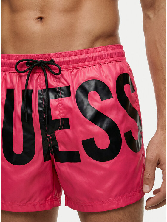 Guess Guess Szorty kąpielowe F6GT03 WN322 Różowy Regular Fit