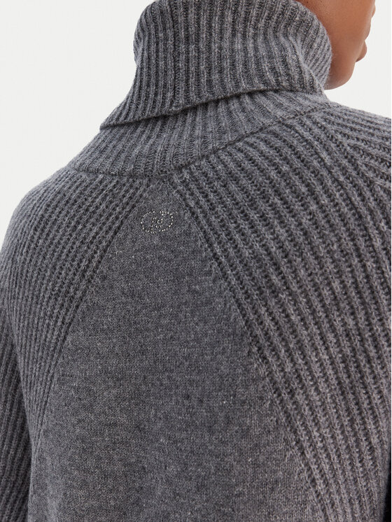 Liu Jo Liu Jo Pletena obleka MF5063 MS009 Siva Regular Fit