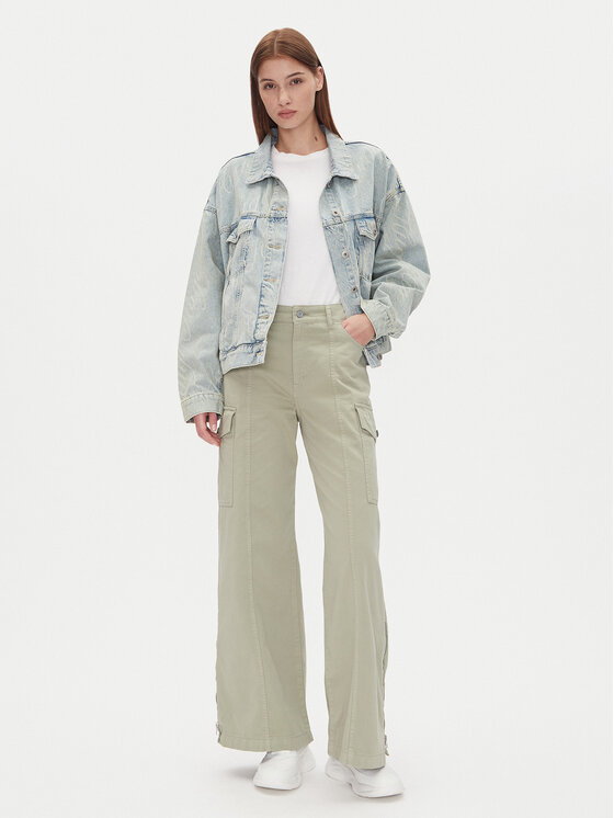 HUGO HUGO Kargo hlače Holoma 50536955 Zelena Relaxed Fit