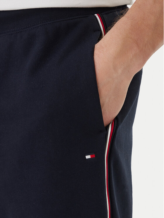 Tommy Hilfiger Tommy Hilfiger Sport rövidnadrág Global Stripe MW0MW42883 Sötétkék Regular Fit
