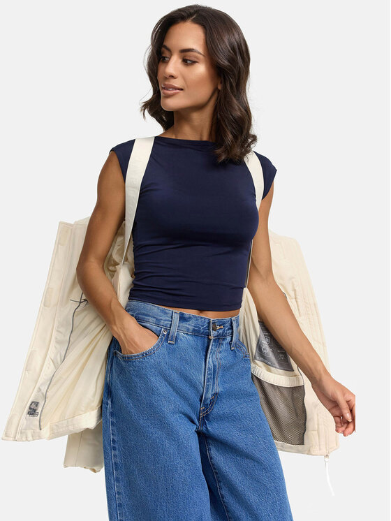 Marikoo Marikoo Kurtka zimowa Elira Kremowy Regular Fit