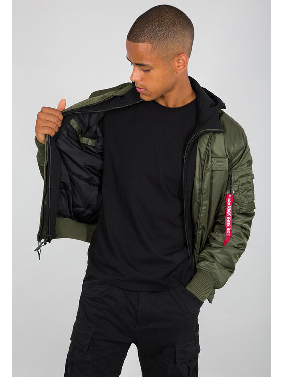 Alpha Industries Alpha Industries Kurtka bomber 183110 Zielony Slim Fit