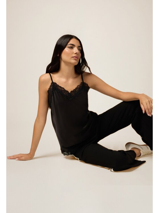 Oltre Oltre Blusa 2293J700744N033 Nero Slim Fit