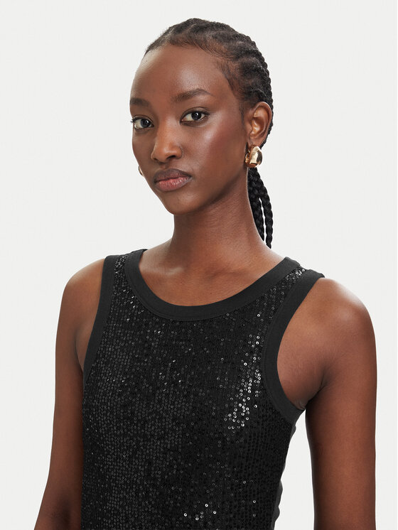 Guess Guess Top W6GP26 K3157 Nero Slim Fit