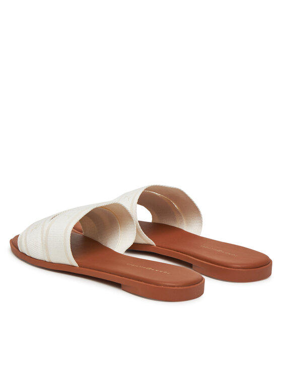 Tommy Hilfiger Tommy Hilfiger Παντόφλες Webbing Mule FW0FW08421 Λευκό