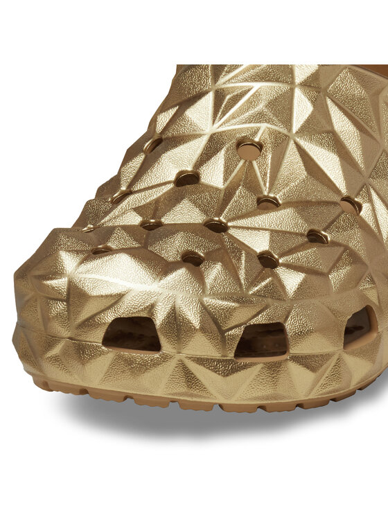 Crocs Crocs Iešļūcenes Cls Metallic Geometric Clog 210002 Zelta