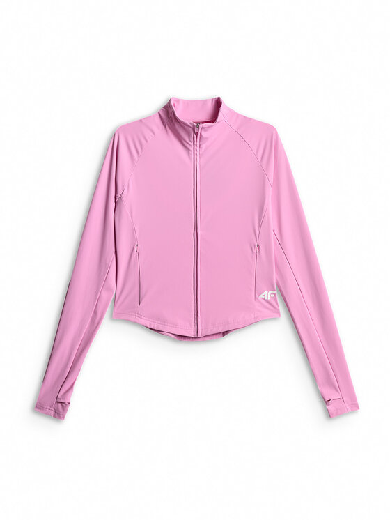 4F 4F Bluza techniczna TRAINING Różowy jasny Slim Fit