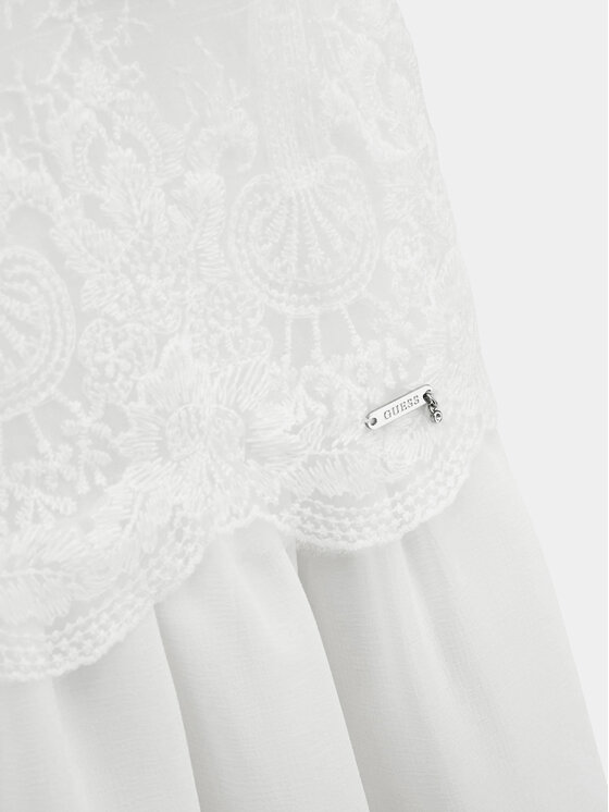 Guess Guess Eleganta kleita J4RK35 WFYC0 Balts Regular Fit