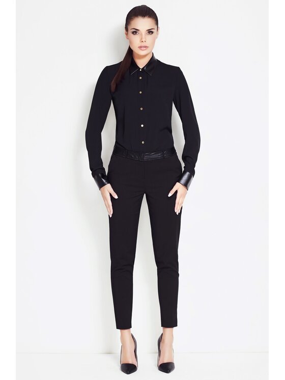 Awama Awama Košile A050 Černá Basic Fit