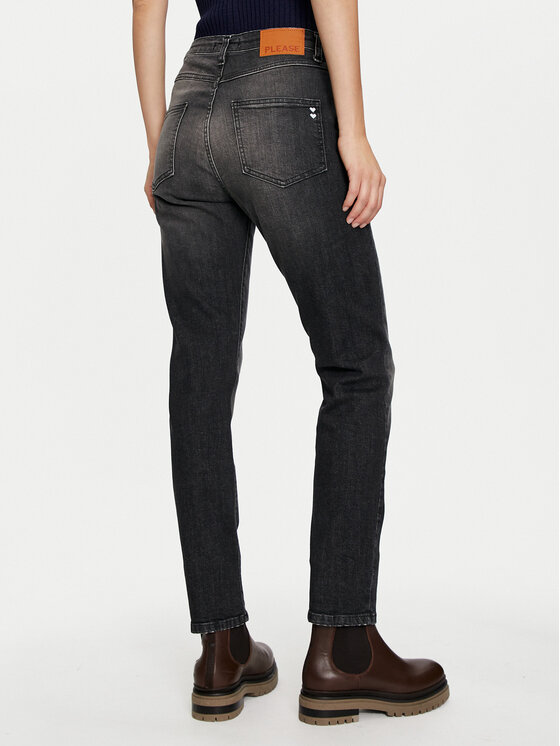 Please Please Jeans hlače P3BGCPOPFA Siva Regular Fit