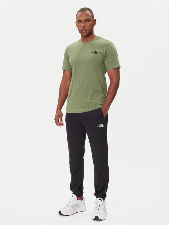 The North Face The North Face Majica Half Dome Photo NF0A8EE9 Zelena Regular Fit
