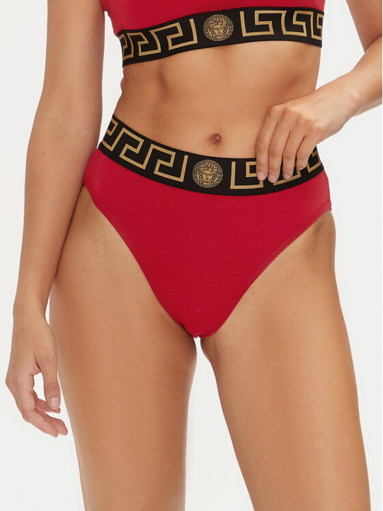 Versace Versace Klasične gaćice s visokim strukom AUD01050 1A10011 Crvena