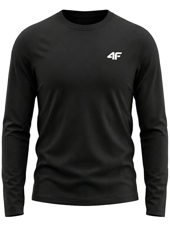 4F 4F S dlouhým rukávem 4FWAW26TLONM0756-20S Černá Basic Fit