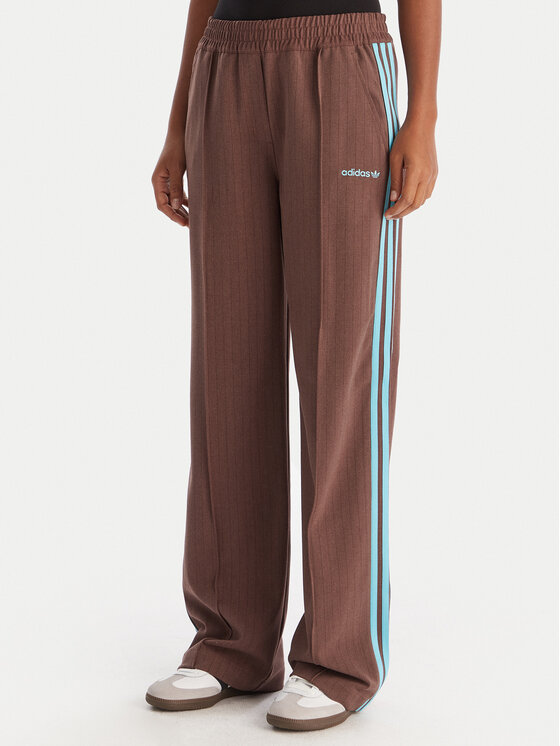 adidas adidas Долнище анцуг JX5308 Кафяв Regular Fit