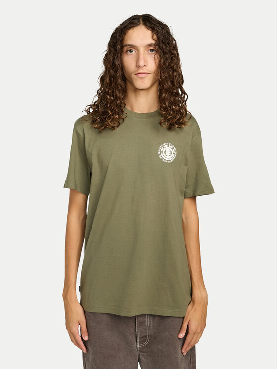 Element Element Póló Seal Bp ELYZT00596 Khaki Regular Fit