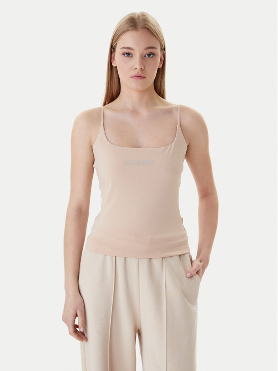 Guess Guess Top V5GP22 J1314 Bej Slim Fit