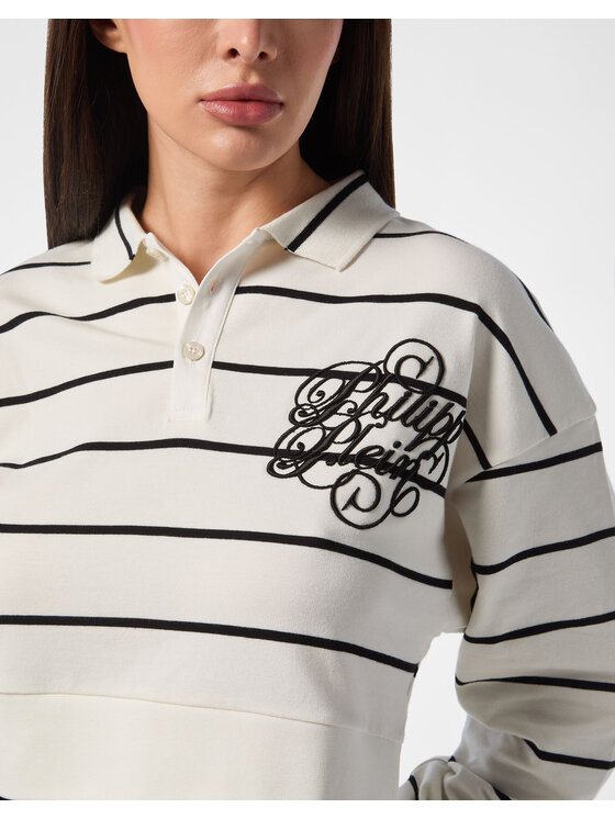 PHILIPP PLEIN PHILIPP PLEIN Polo 24605 Biały Regular Fit