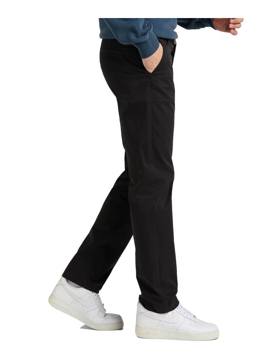 Lee Lee Chinosy L71FTY01 Czarny Regular Fit
