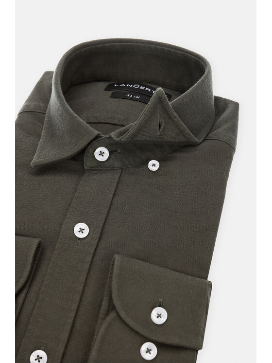 Lancerto Lancerto Koszula Sewilla KO073123000016 Zielony Slim Fit