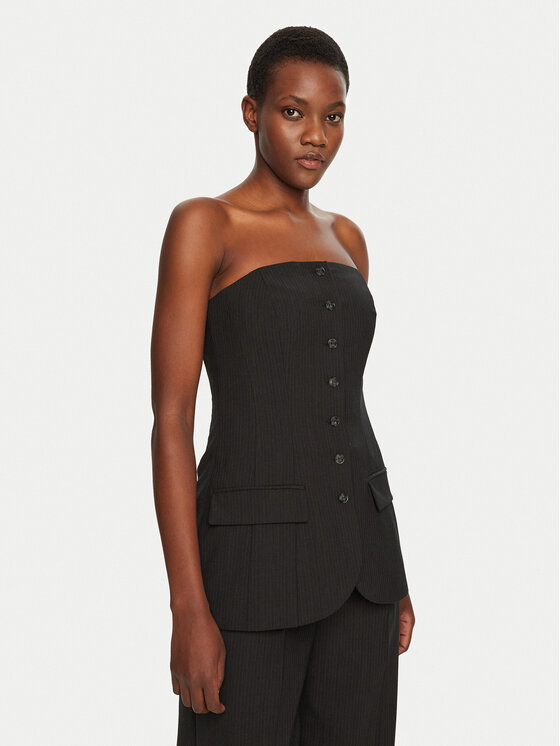 Herskind Herskind Блузка Jacqui 5406134 Сірий Slim Fit