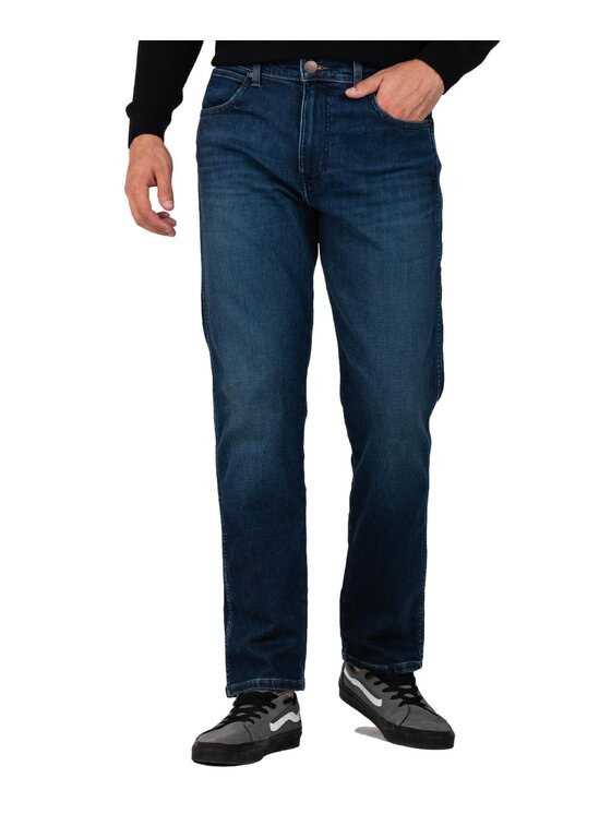 Wrangler Wrangler Jeansy W16VMQ350 Granatowy Relaxed Fit
