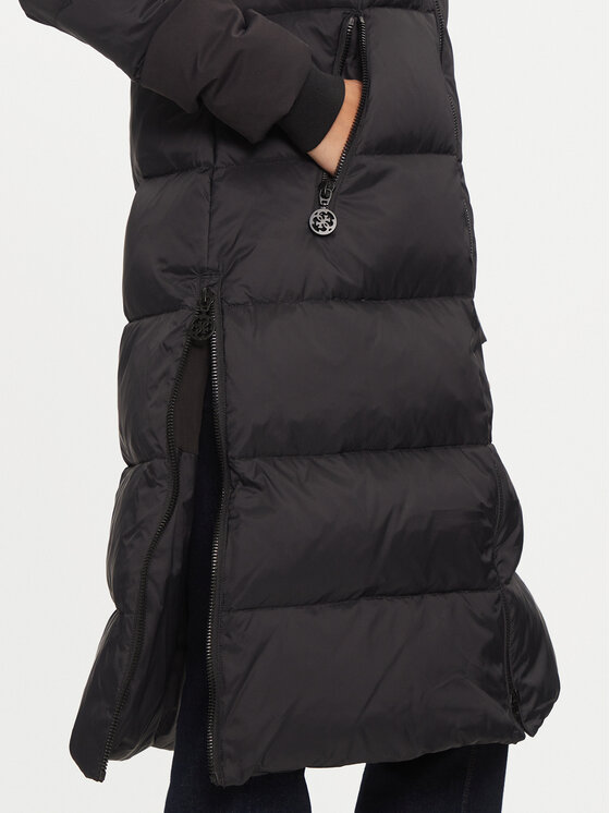 Guess Guess Vatovaná bunda Carolyn W4BL0D WG0V0 Černá Regular Fit