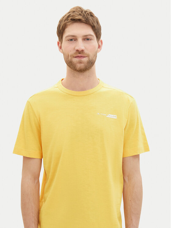 Tom Tailor Tom Tailor T-shirt 1040821 Žuta Regular Fit