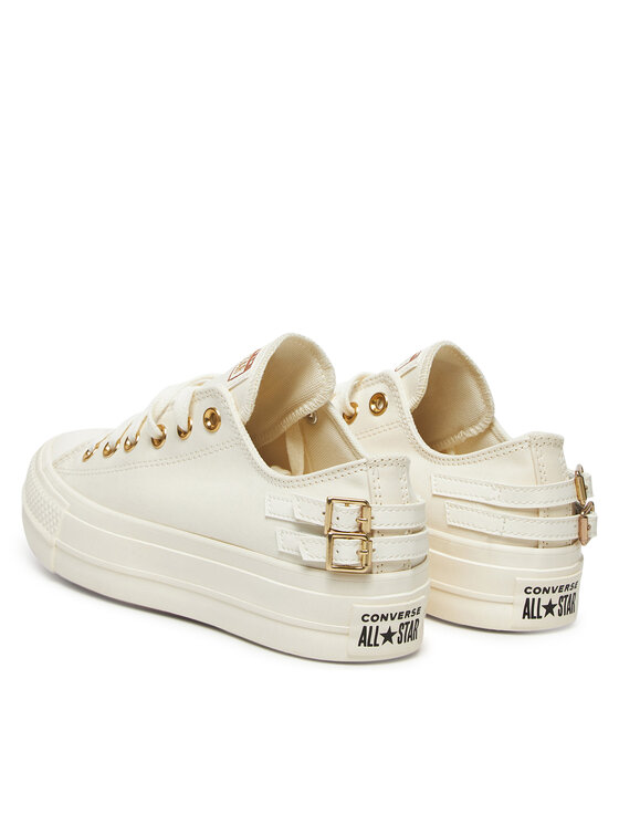 Converse Converse Teniși Chuck Taylor All Star Lift Platform Buckle A11866C Alb