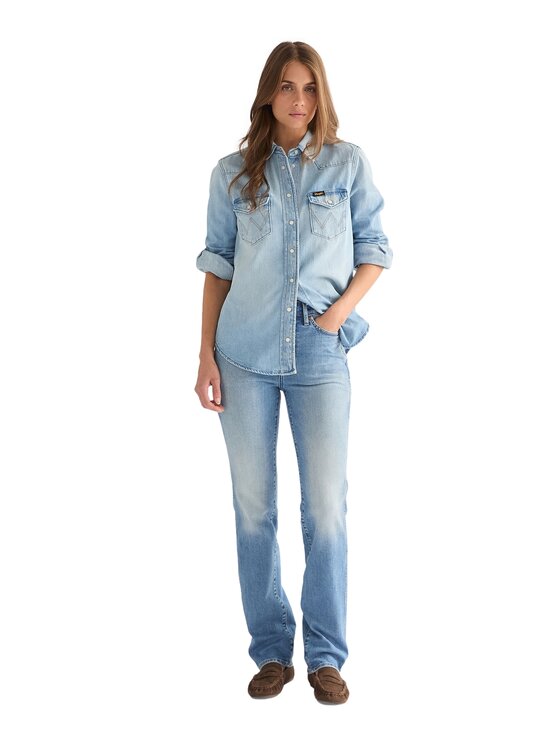 Wrangler Wrangler Jeansy 112378174 Niebieski Regular Fit