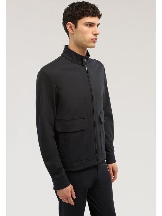 Trussardi Trussardi Płaszcz zimowy R017M000035N034 Niebieski Regular Fit