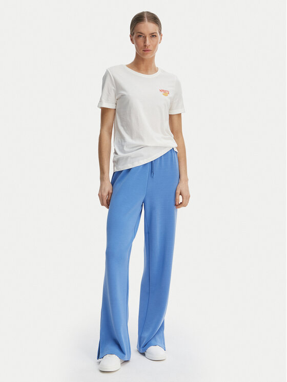 ONLY ONLY Bavlnené nohavice Maya 15369156 Modrá Loose Fit