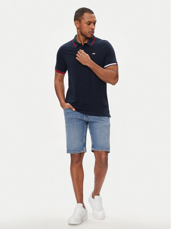 Tommy Jeans Tommy Jeans Džínsové šortky Scanton DM0DM18797 Modrá Slim Fit